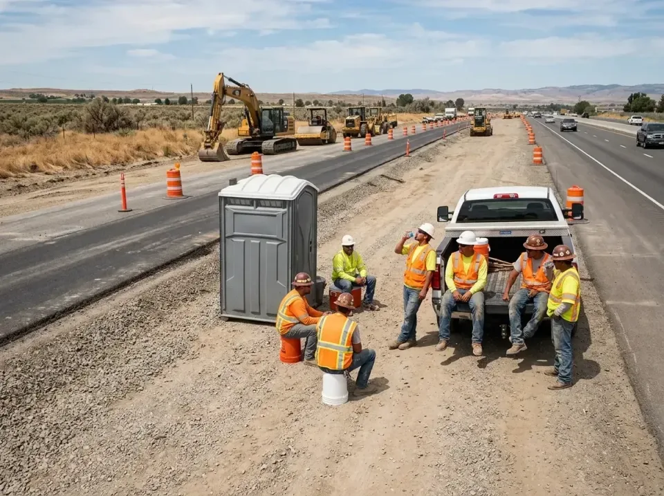 highway-road-construction-crew-007 — frequently asked questions, Porta Potty and Restroom Rentals in Belle Plaine, IA